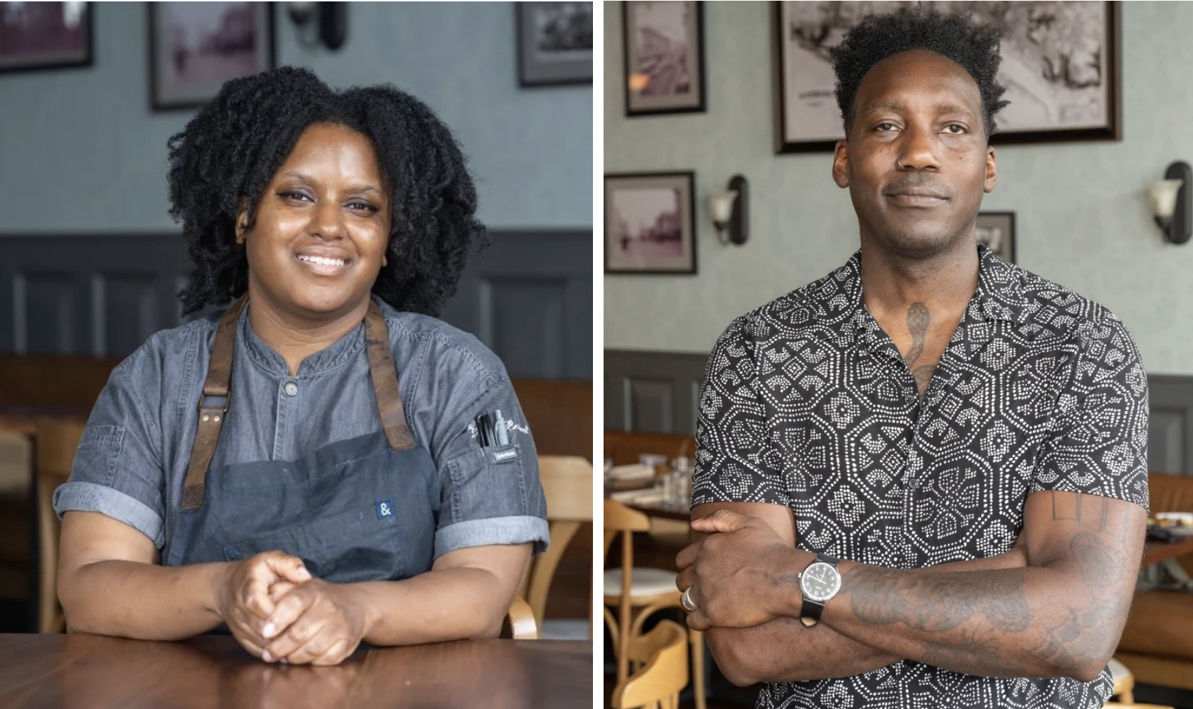 Chef Leah Branch and Sommelier Troy Hancock of The Roosevelt